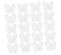 OSALADI 20 Pezzi Toppe Organza con Farfalle Ricamate per Decorazioni Fai Da Te per Borse e Vestiti Accessori per Cucire e Riparare Abbigliamento