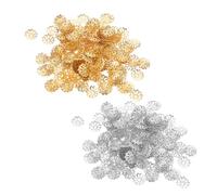 OSALADI 2000 Pezzi Iron Bead Caps Spacer Beads For Jewelry Making Hollow Floral Metal Findings For Bracelet Necklace Earrings Durable Lightweight Accessories