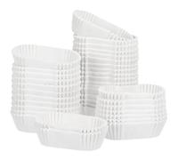 OSALADI 2000 Pirottini di Carta Usa e Getta per Dolci, Resistenti al Grasso e Portatili, per Feste di Compleanno e Banchetti, Colore Bianco