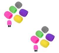 OSALADI 20pezzi Copertura Antivento Per Microfono Spugna Di Protezione Per Mic Con Materiale Morbido Adatto Per Registrazioni e Ktv