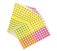 OSALADI 25 Fogli Etichette Prezzo Rotonde Colorate Adesive per Supermercato e Vendite Cortile Stickers Prezzi Resistenti con Adesivo Affidabile per Negozi Mercati e Piccole Imprese