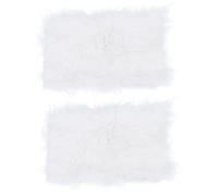 OSALADI 2pezzi Coperte Fotografica Per Pelliccia Bianca Tappetino Morbido e Resistente Per Servizi Fotografici Infantili Per Scatti Creativi e Comfort Del