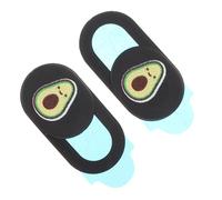 OSALADI 2pezzi Copertura Privacy Webcam Avocado Protezione Per Fotocamera Adesiva e Resistente Adatta Per Laptop e Smartphone Design Compatto e Leggero