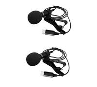 OSALADI 2pezzi Microfono Lavalier Mini Wired Con Clip Type-c Per Registrazione Smartphone Tecnologia Di Raccolta Attiva Del Suono Riduzione Rumore Design Pratico Per Vlog e Live Streaming