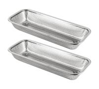 OSALADI 2pezzi Porta Bacchette in Acciaio Resistenti Organizer Posate Per Mobiletto Vassoio Per Cucchiai Forchette Coltelli Cestello Per Lavastoviglie