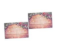 OSALADI 2pezzi Sfondo Fotografico Natalizio Rustico Per Decorazioni Di Natale Panno Morbido Reversibile Riutilizzabile Pieghe Per Foto e Feste Di Famiglia