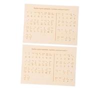 OSALADI 2pezzi Strumenti Didattici Braille in Legno Alfabeto e Numeri Supporto Visivo Per Imparare Braille Montessori Per Ragazza e Principianti