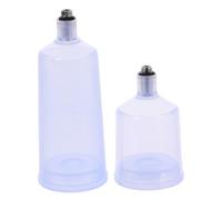 OSALADI 2pezzi Tazza per Aerografo Trasparente Contenitore Riutilizzabile in Tazza Ricambio per Vernice Spray Adatta per Aerografi e Pigmenti Vari