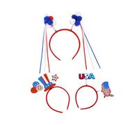 OSALADI 3 Pezzi Copricapo Dell'indipendenza Americana Bopper Patriottici Decorazione Per Da Festa Fasce Per Del Della Memoria Fascia Americana L'animale Domestico