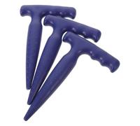 OSALADI 3 Pezzi Garden Seed Dibbler, Seed Planter Tool per Semina e Trapianto, Acciaio al Manganese, Blu, 17,5x11x2cm, per Orti e Aiuole, Manico Ergonomico, Portatile, per Principianti