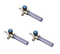 OSALADI 3 Pezzi Riduttore Di Pressione in Lega Misuratore Di Portata Per Argon Anidride Carbonica 1/4pt 0 15 Mpa 7 Mm Uso Misuratore Di Portata