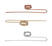 OSALADI 3 Segnalibri Per Donna In Acciaio Inossidabile Per Ufficio Piccole Graffette Piccole Graffette In Miniatura Segnalibro In Rame