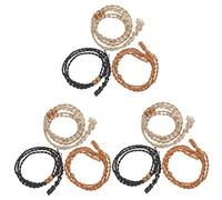 OSALADI 3 Set Collana in Tessuto Pendente Macramé Collane Cordoncino macramè Gabbia Corda della Collana Perline Vuoto Gabbie Cestino Chiaro Corda per Collana Corda Intrecciata 3 Pezzi * 3