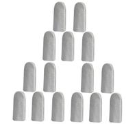 OSALADI 3 Set Ditale Finger Ago Cucire Protezioni per Le Dita Guardia di Antifrizione Copertine per Il Ricamo Accessorio per Ricamo Pelle Bovina Grigio Chiaro 5 Pezzi * 3