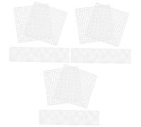 OSALADI 3 Set Foglio di Materiale all'Uncinetto Forniture Quando Cucire Creazione Lavorare A Maglia Ricamo Tela di Plastica A Punto Croce Cuscinetto in Rete di Plastica Bianca 10 Pezzi*3