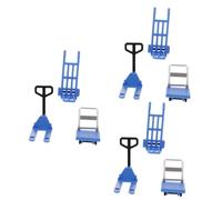 OSALADI 3 Set Ornamenti di Mini Modello Carrello Decorativo Modello Carrello Mini Piattaforma Piccolo Ornamento Micro mobili Casa in Miniatura puntello paesaggistico plastica Sky-Blue