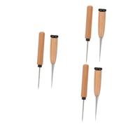 OSALADI 3 Set Punteruolo Inossidabile con Legno Strumento per Cucire E Riparare Pelle Utensili per Fai da Te E Progetti Cucito Compatto E Pratico per Amanti del Cucito 2 Pezzi*3