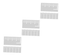 OSALADI 3 Set Sovrano Del Grafico A Crescita Stencil Per La Pittura Arredamento Scala Decorazione Della Parete Di Di Grafico Di Crescita Plastica Bianca 7 Pezzi * 3