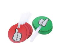 OSALADI 30 Pezzi Paddle votante palette di risposta in classe guidato giù messaggio giuria in plastica Accessorio di voto scheda di voto del gioco comitato elettorale