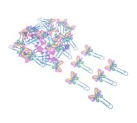 OSALADI 30 Pezzi Titolare Della Pagina Del Libro Graffetta Per Fogli Forniture Per Ufficio Graffette Segnalibri Da Cartone Animato Segnalibri a Farfalla Da Donna