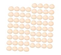 OSALADI 300 Pezzi Mezze Palline Legno Naturale Grezzo Artigianale Non Finitura per Fai da Te Decorazioni Gioielli e Progetti Creativi