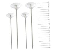 OSALADI 300 Pezzi Spilli Trasparenti con in Strass per Fissaggio Spilli per Bouquet da Sposa Bomboniere e Progetti DIY Leggeri e Versatili per Cucito e Decorazioni