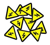 OSALADI 30pezzi Etichette Elettriche Adesivo Alta Tensione Segnali Di Avvertimento Etichette Per Elettrici Adesivi Di Avvertimento Cartello Per Recinzione Elettrica