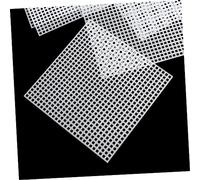 OSALADI 30pezzi Rete di Plastica Maglia Foglio Tagliabile Fai da Te Rete Multiuso per Punto Croce Hobby Artigianato Bianco Dimensione