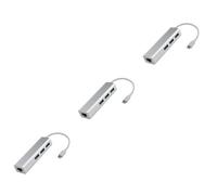 OSALADI 3pezzi Adattatore Type-c Porte Usb Con Porta Lan Ethernet Per Computer e Laptop Bianco Connessione Veloce Compatibile Con Vista Senza Necessità Di Driver