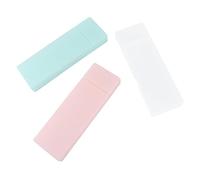 OSALADI 3pezzi Astuccio Multi- Per Penne e Traslucida Design Leggero e Resistente Per Scuola e Ufficio Colori Bianco Verde e Rosa