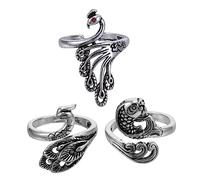 OSALADI 3pezzi Gancio per Maglieria in Metallo Strumento per Cucire Fai da Te Anello di Lavoro Maglia Regolabile Accessorio per Cucito Creativo Avvolgitore per Anelli Leggero e Compatto