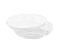 OSALADI 3pezzi Piatto Plastica Bianco per Acquerelli Vuota per Mescolare Colori Vassoio per Dipingere Artigianato Fai da Te Pittura Acrilica