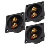 OSALADI 3pezzi Scatola Terminale per Altoparlanti con Morsetti Vite Connettori Cablaggio Audio per Impianti Domestici e Sistemi Audio Auto Compatibile con Subwoofer e Progetti Te
