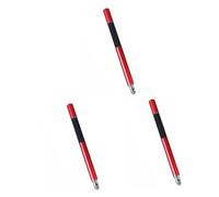OSALADI 3pezzi Stylus Capacitivo Con Punta in Fibra e Disco Per Smartphone e Tablet Penna Rosso Perfetta Per Disegni e Appunti
