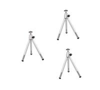 OSALADI 3pezzi Treppiede Per Smartphone Argento Supporto Per Telefono Mobile Con Rotazione Leggero e Portatile Per Viaggi e Foto Qualsiasi Angolo Compatibile Con Telefoni