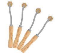 OSALADI 4 Pezzi Ruota da Cucito con Ergonomico Tracciatore Punta Ago per Tessuti e Pelle Strumento Professionale per Marcatura Cucito Resistente e Pratico