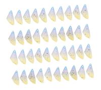 OSALADI 4 Set Collana Pendente Ala Ciondolo Fabbricazione Piccolo Chiave Per Incantesimi Fatati Pendente Dell'orecchino Forniture Fatte A Mano Gioielli Fai -da -te Resina 10 Pezzi * 4