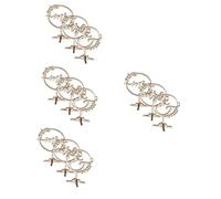OSALADI 4 Set di Matrimonio mr e Mrs Nuziale Annata Arredamento Decorazioni Nozze Coppia Decorazione della tavola di Statuetta del Signor e della Signora di Legno Beige