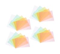 OSALADI 4 Set Divisori a Linguetta Plastica Trasparente B5 11 Fori per Raccoglitori ad Anelli Fogli Divisori per Indici Accessori Ufficio e Scuola per Organizzazione Documenti