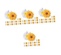 OSALADI 4 Set Piccolo Ciondolo Margherita Mestiere Nozze Accessori Carino Sospeso Falso Ciondolo Ciondolo Per La Produzione Di Gioielli Semplice Fascino Dei Fiori Mini Resina 20 Pezzi * 4