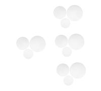 OSALADI 4 Set Vassoio di Schiuma per Torte A Forma di Arredamento della Torta Finta Tortiera Alzata per Torte in Schiuma Forniture di Decorazione della Torta Bianca 3 Pezzi * 4