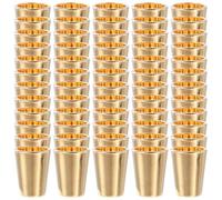 OSALADI 40 Pezzi Fermacorda in Metallo a Molla, Fermacavi Creativi a Campana per Cordini di Abbigliamento e Scarpe, estremità del Cavo Riutilizzabili per Riparazioni Fai da Te e Accessori