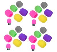 OSALADI 40pezzi Coprimicrofono Spugna Antivento Accessori Per Microfono Protezione Da Rumori e Impurità Per Ktv Conferenze e Interviste Colori Variati