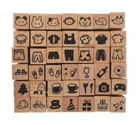 OSALADI 42 Pezzi Timbro del partito degli animali timbri di giornale Imbottitura per calze di Natale francobolli per Francobolli fai -da -te timbri per scrapbooking