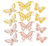 OSALADI 48 Pezzi Farfalle Decorative Adesivi Murali Realistici per Decorazioni Compleanni Matrimoni e Feste per Creazioni e Regali Festa