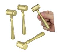 OSALADI 4pezzi Martelletto da Giudice in Legno Piccolo per Feste e Cosplay Accessorio per Costume Giocattolo per Ragazzo e Giochi Ruolo