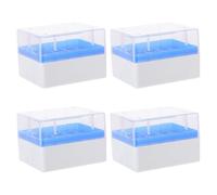OSALADI 4pezzi Scatola Stoccaggio Congelatore Scomparti per Provette Criogeniche in Pp Resistente Temperature Estreme Organizer Compatto per Microtubi Laboratorio e Campioni