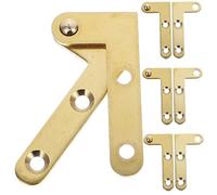OSALADI 4sets Cerniera Pivotante Gradi in Rame Cerniere Per Porta Segreta Cerniere Per Porta Nascosta Ferramenta Per Pivotante Adatta Per Soffitta Armadi Porte Finestre e Altri Oggetti in