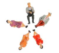 OSALADI 5 Pezzi Scale Painted Realistic Plastic Figures For Dioramas Architectural Models And Scenic Displays