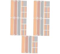 OSALADI 5 Set 5 Set Di Ciondoli Lunghi Vuoti Portachiavi Vuoti Maglie Ciondoli Stampaggio Barra Vuota Tag Di Stampaggio Vuoto Filo Di Trappola Filo D'Oro Per pezzi * 5